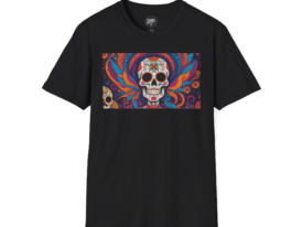 Sugar Skull T-Shirt — Colorful Day of the Dead Skull Tee