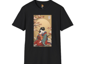 Vintage Japanese Art – Black Graphic Tee