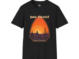New Mexico Because Arizona Sucks T-Shirt – Black Graphic Tee