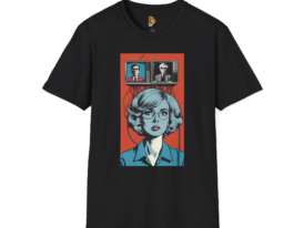 Retro TV Mind-Control Pop Art T-Shirt