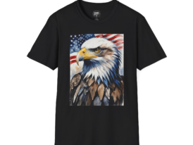 American Bald Eagle T-Shirt — Patriotic USA Flag Graphic Tee